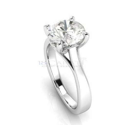 Diamond solitaire ring 2 cts H-Vs2