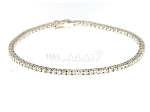 Bracelet tennis diamants en or 750 de1.35ct