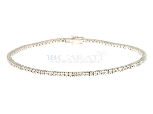 Bracelet tennis diamant en or 18 carats 0.85ct