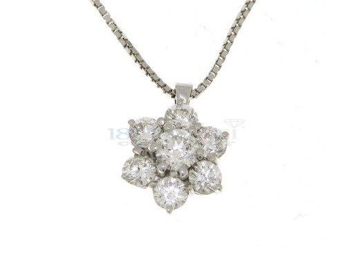Collier diamants en or 18 carats 0.68ct