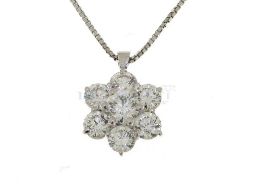 Collier diamants en or 18 carats 1.08ct