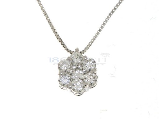 Collier diamants en or 18 carats 0.41ct