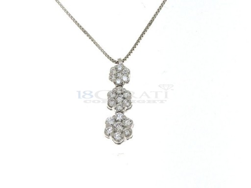 Collier diamants en or 18 carats 0.4ct