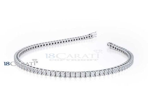 Bracelet tennis diamants en or 750 2cts