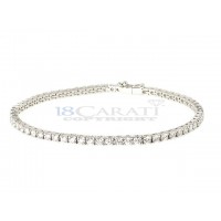 Bracelet tennis diamant en or 18 carats 3ct