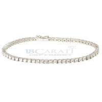 Bracelet tennis diamants en or 750 4ct