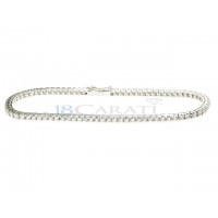 Bracelet tennis diamant en or 18 carats 1.87ct