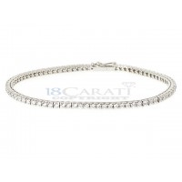 Bracelet tennis diamant en or 18 carats 1.87ct