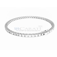 Bracelet tennis diamants en or 750 de 4.50cts