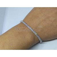 Bracelet tennis diamants de  5cts