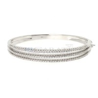 Bracelet diamants en or 18 carats (jonc) 0.72ct