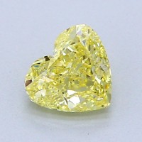 GIA Diamond yellow fancy 0.39 ct.