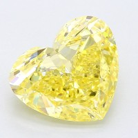 GIA Diamond yellow intense 1.7 ct.
