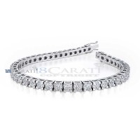 Bracelet tennis diamant en or 18 carats 2.5ct
