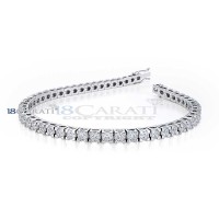 Bracelet tennis diamants SI de 5ct