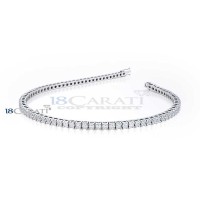 Bracelet tennis diamant en or 18 carats 2ct