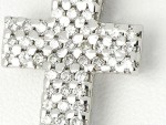 Collier croix diamants en or 18 carats 0.86ct