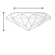 Diamante GIA - H SI2 - 1.31 ct.